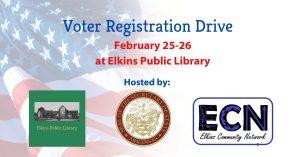 Voter Registration Drive @ Elkins Public Library | Elkins | Arkansas | United States