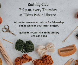 Knitting Club @ Elkins Public Library
