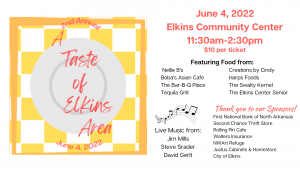 A Taste of Elkins Area @ Elkins Community Center | Elkins | Arkansas | United States