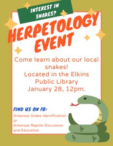 Reptile Show and Tell @ Elkins Public Library