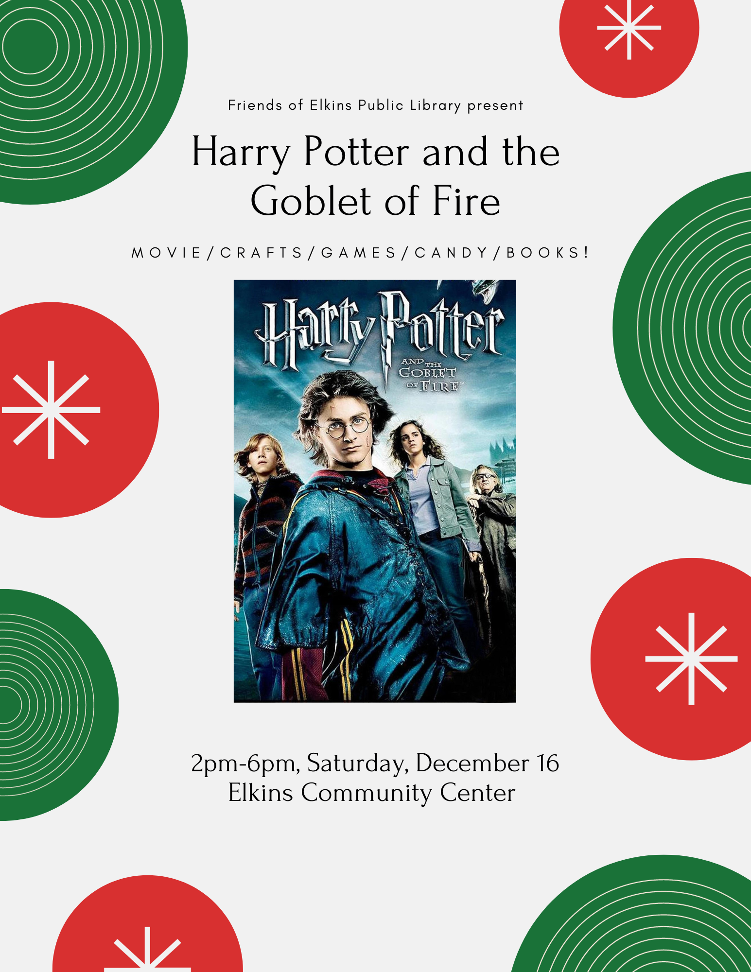 Friends of EPL Harry Potter Holiday Event