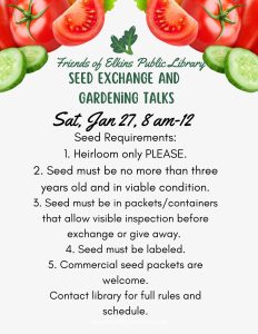 Seed Exchange and Education @ Elkins Public Library